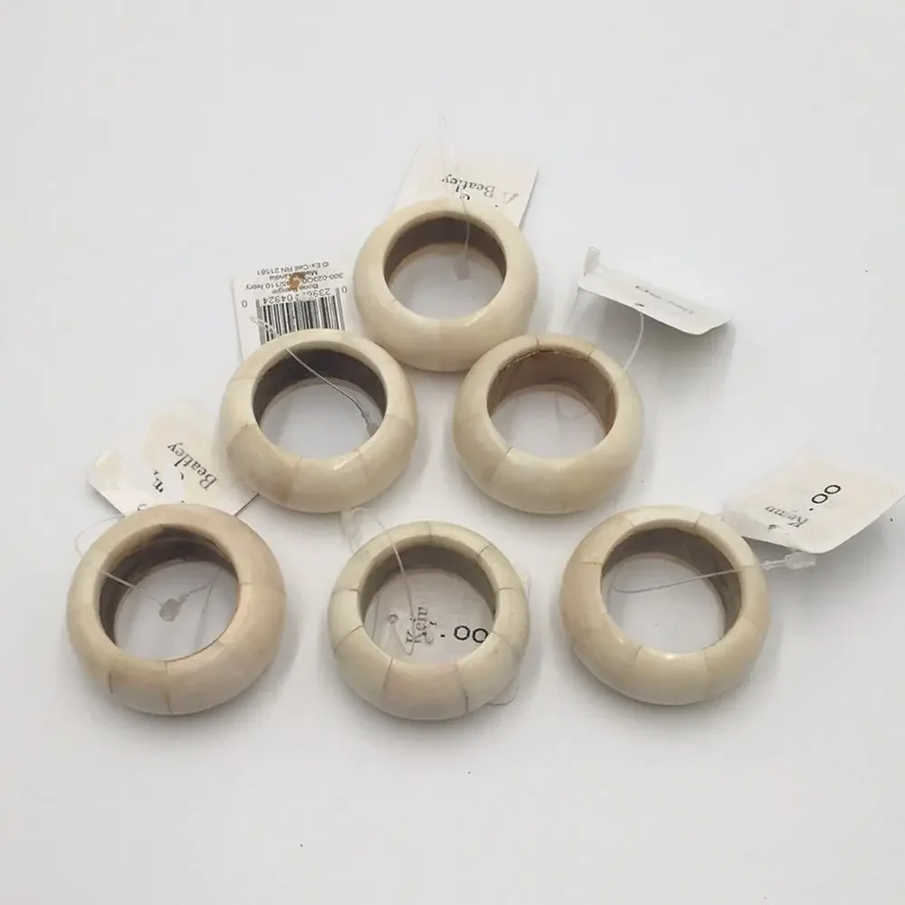 Home Decor napkin holders (6) made out of bone NEW